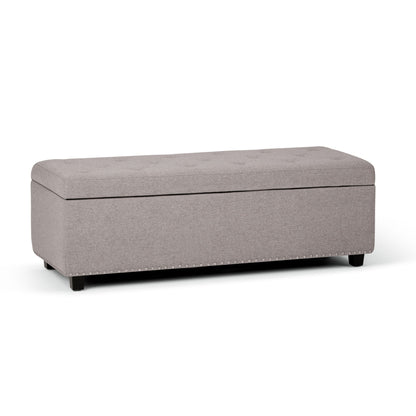 Hamilton - Upholstered Storage Ottoman Simpli-Home