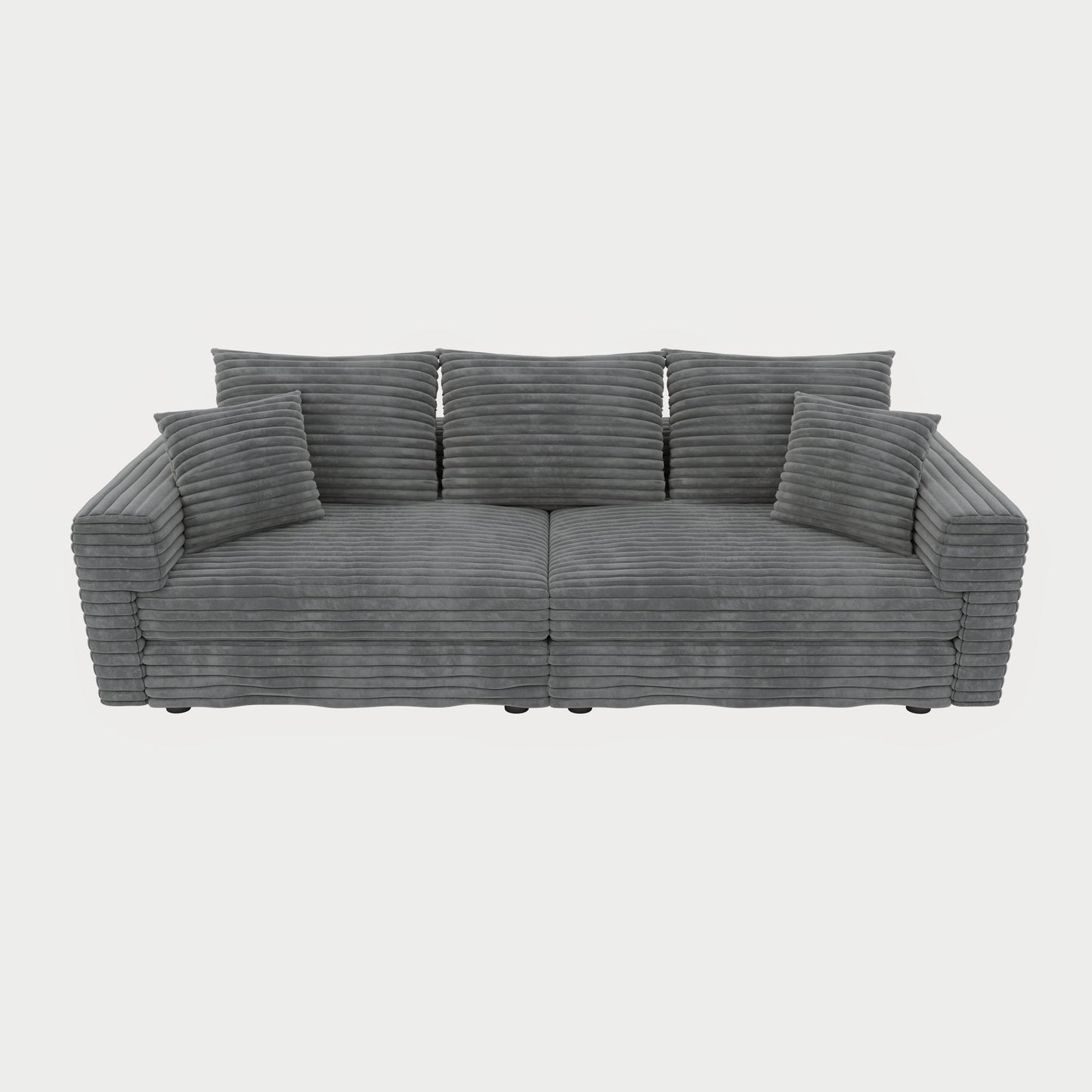 4 Seat Sofa, Modern Comfy Upholstered Sofa Cloud Couch, Deep Seat Couches With Soft Pillows Home Essentials