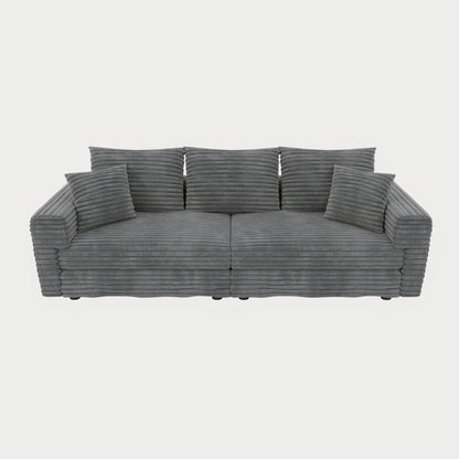 4 Seat Sofa, Modern Comfy Upholstered Sofa Cloud Couch, Deep Seat Couches With Soft Pillows Home Essentials