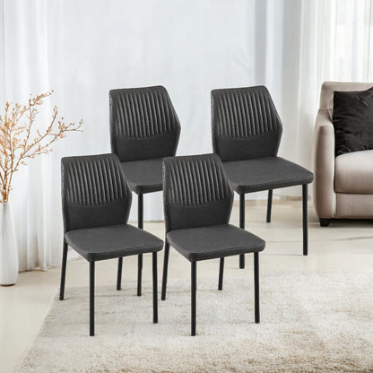 Dining Chairs Living Room Chair Modern Kitchen Armless Side Chair With Metal Legs Home Essentials
