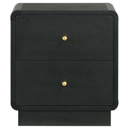 Cavelle - 2-Drawer Nightstand Bedside Table - Black Coaster Fine Furniture