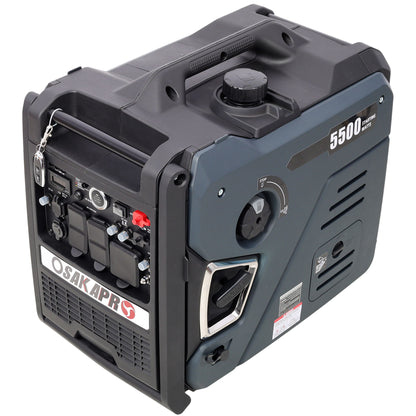Super Quiet Inverter Generator 5.5Kw Portable Dual Fuel Electric & Remote Start Aluminium Daily Nest