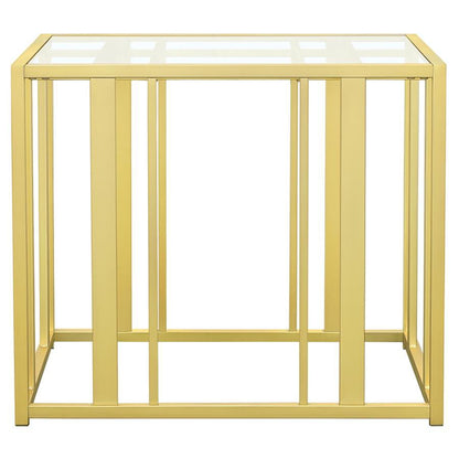Adri - Rectangular Glass Top Side End Table Coaster Fine Furniture
