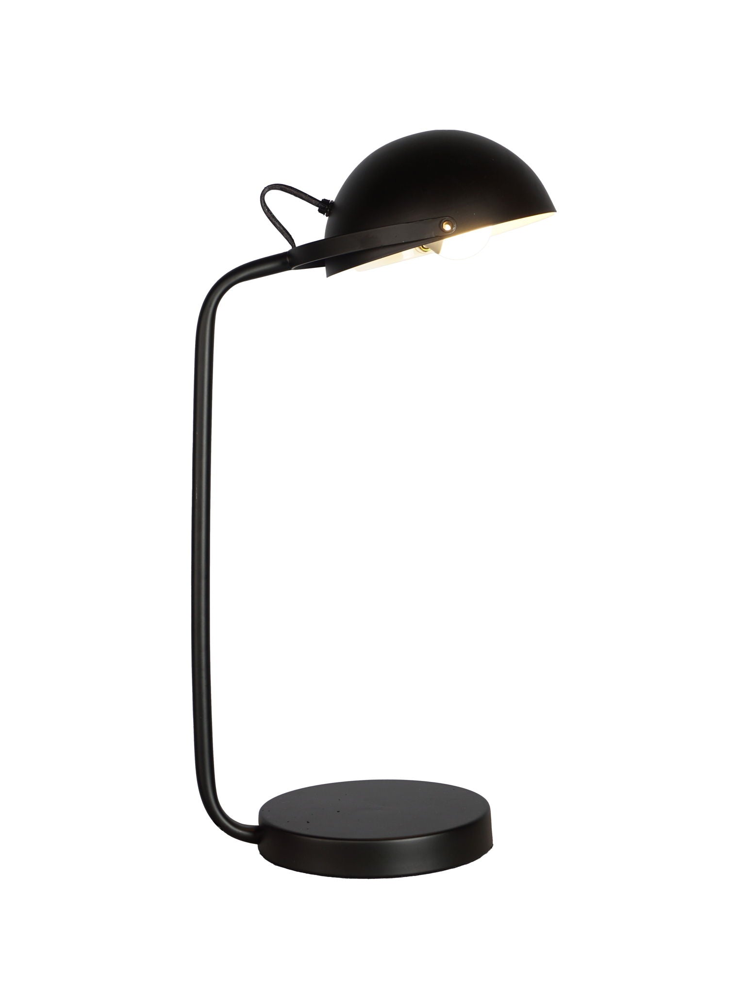Table Lamp - Black Finish Crown Mark