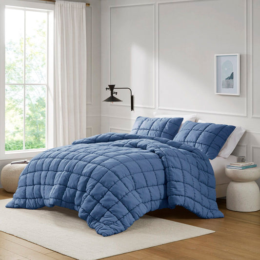 Dream Puff - Down Alternative Comforter Set - Blue