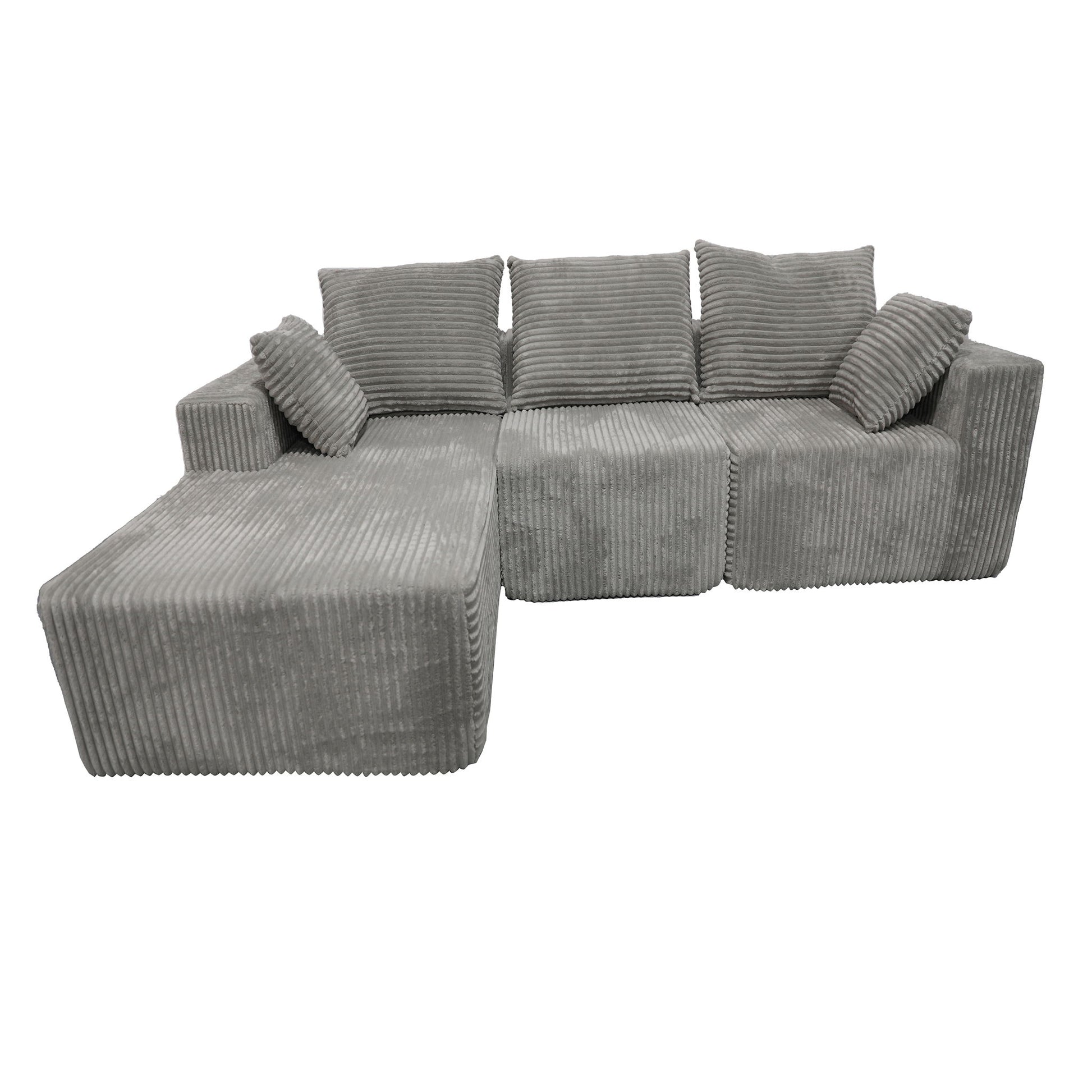 Corner Combination Sofa Sectional Couch With Soft Fabric Home Essentials