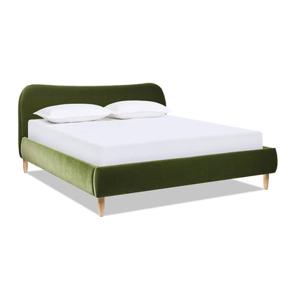 Roman - Curved Headboard Upholstered Platform Bed Jennifer Taylor Home