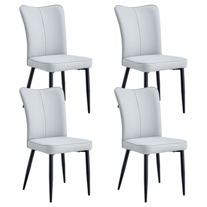 Modern Minimalist Dining Chairs With Metal Legs Home Essentials