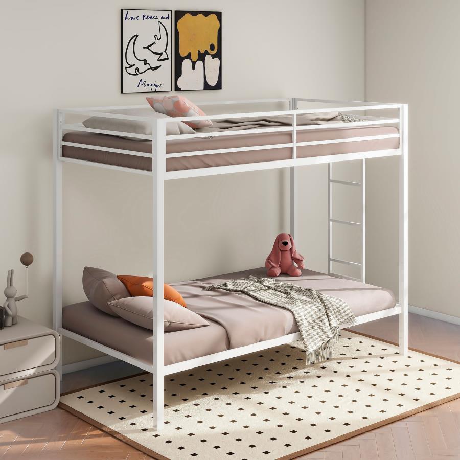 Alevera - Metal Bunk Bed With Ladder Coaster Fine Furniture
