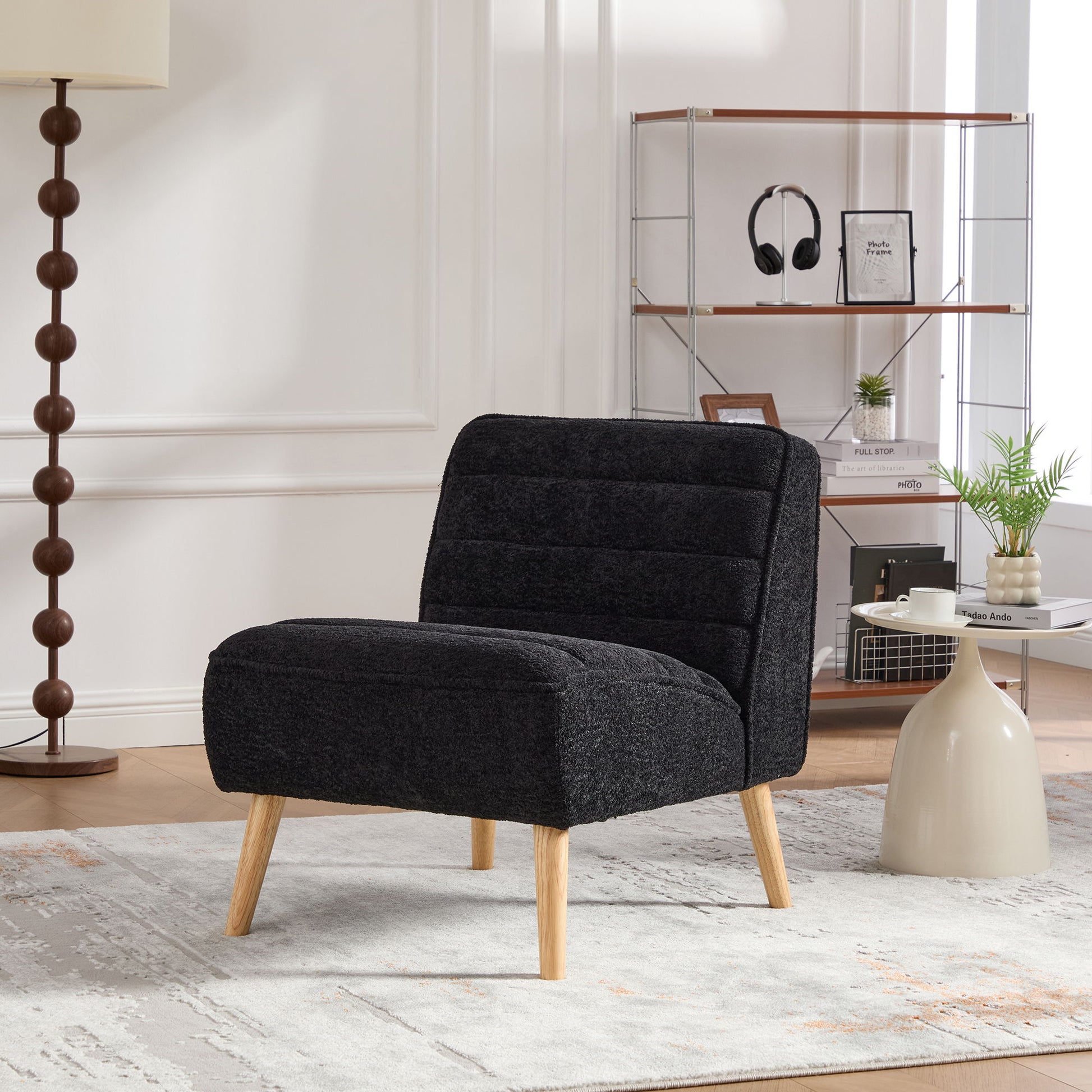 Upholstered Armless Accent Chair Home Essentials