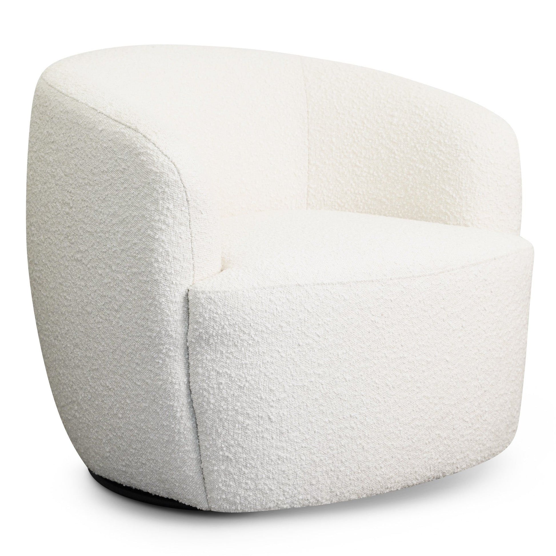 Mina - Swivel Chair - White Ashcroft Furniture