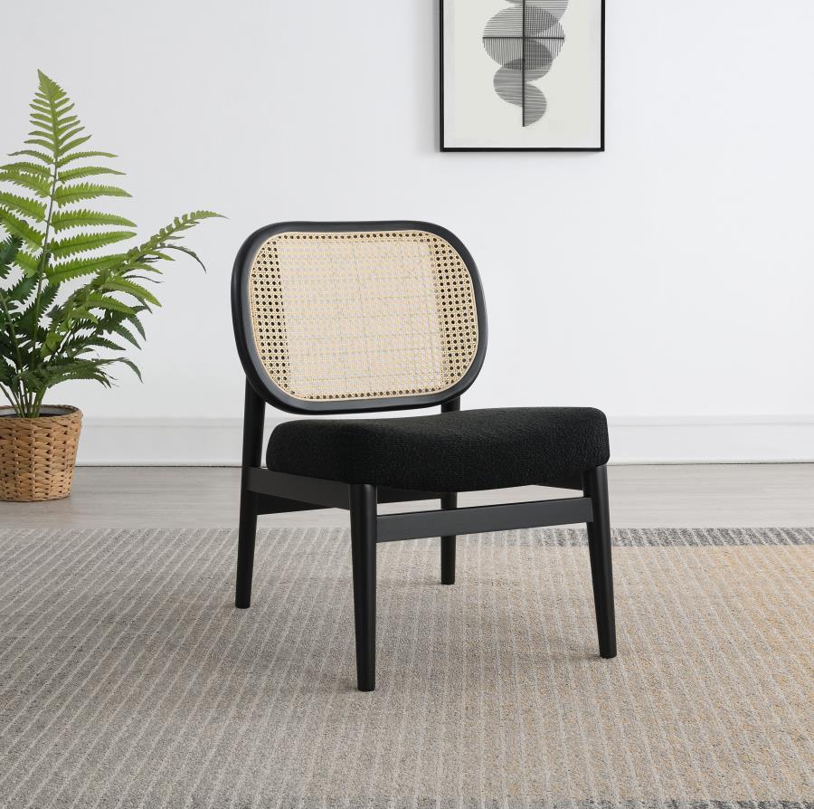 Rayo - Rattan Cane Back Accent Chair With Padded Seat Coaster Fine Furniture