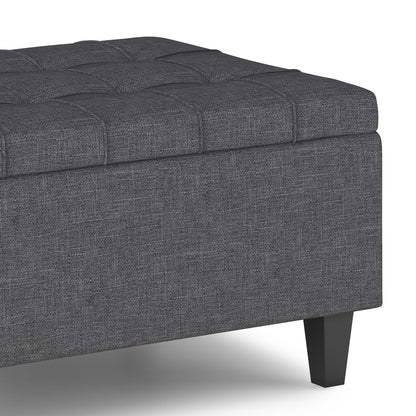 Harrison - Upholstered Coffee Table Storage Ottoman Simpli-Home