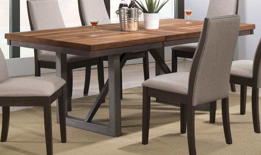 Spring Creek - Extension Dining Table - Natural Walnut CoasterEssence