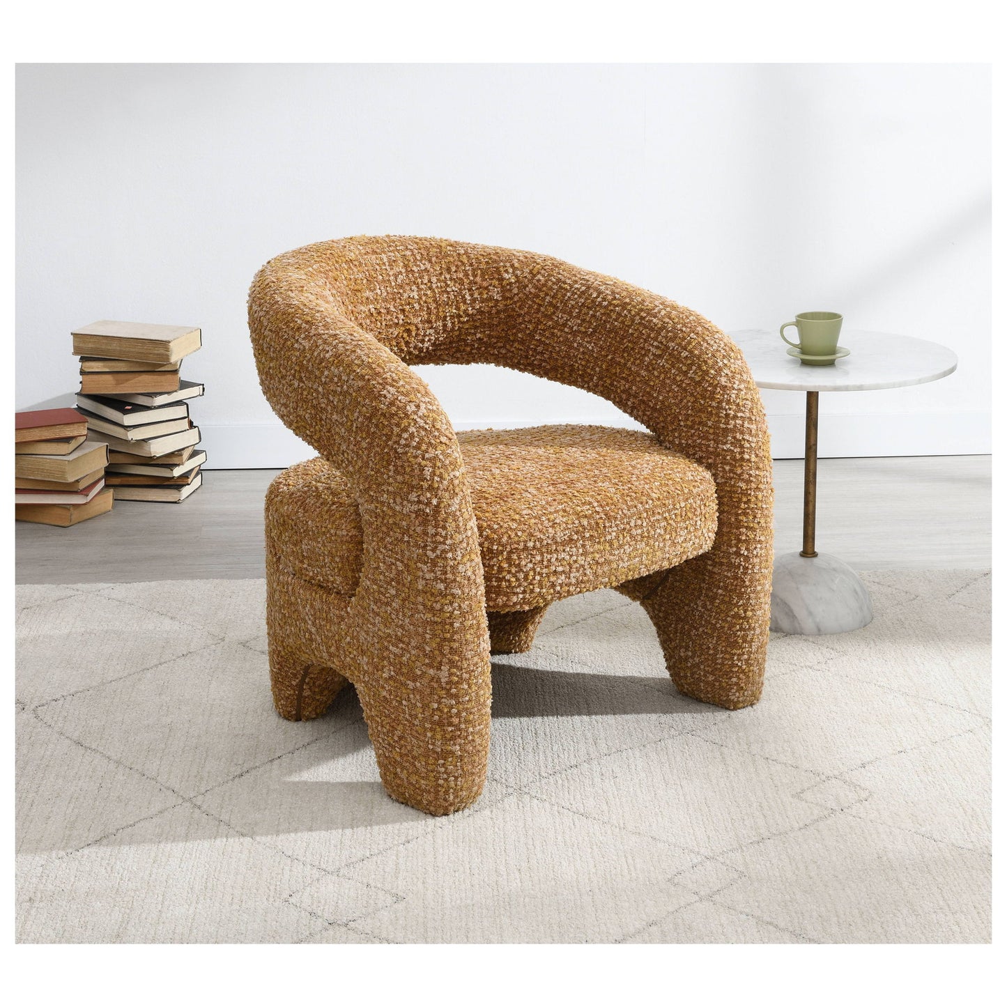 Pelia - Accent Chair - Orange Acme