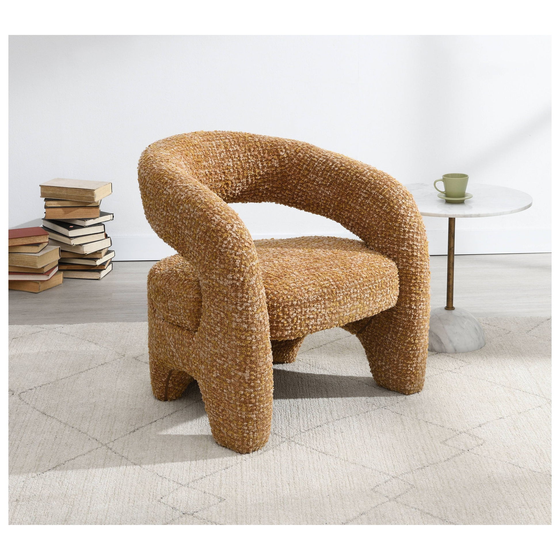 Pelia - Accent Chair - Orange Acme