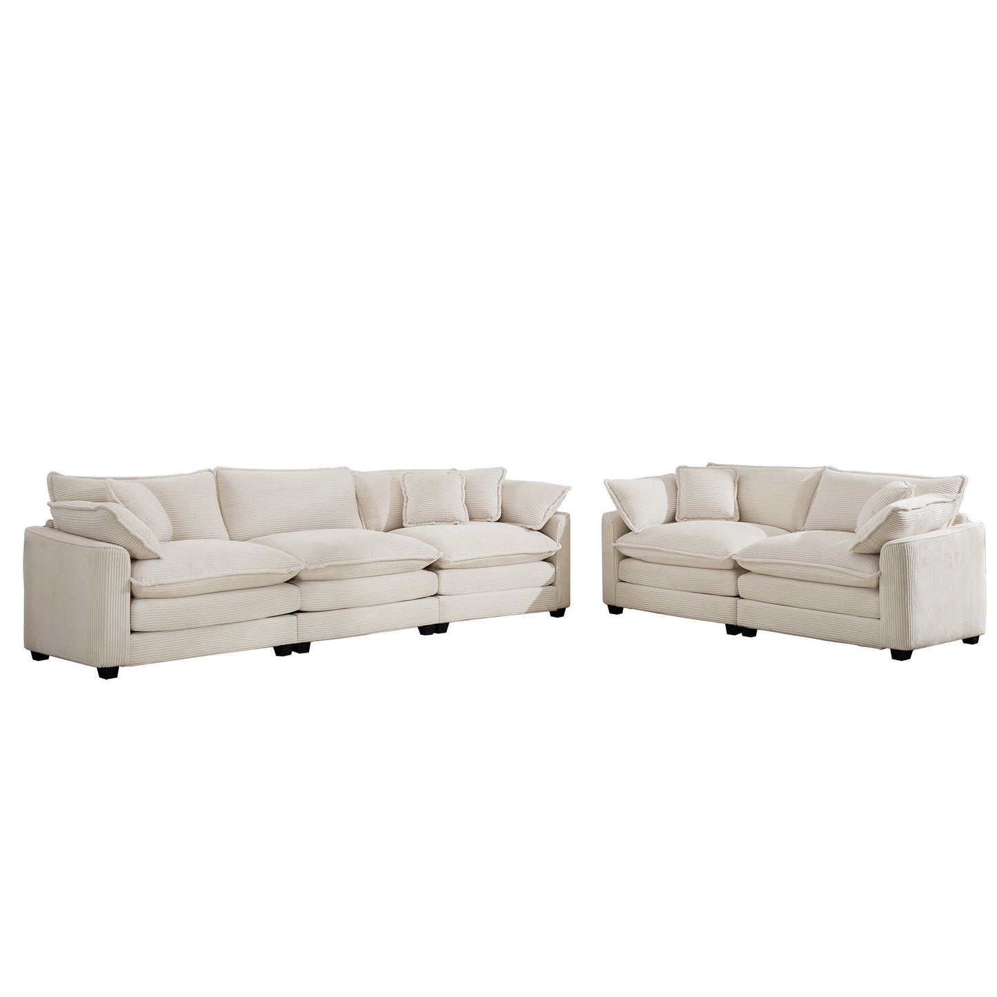 Elegant Oversized Sectional Sofa Set With Deep Seats And Flexible Layout Home Essentials