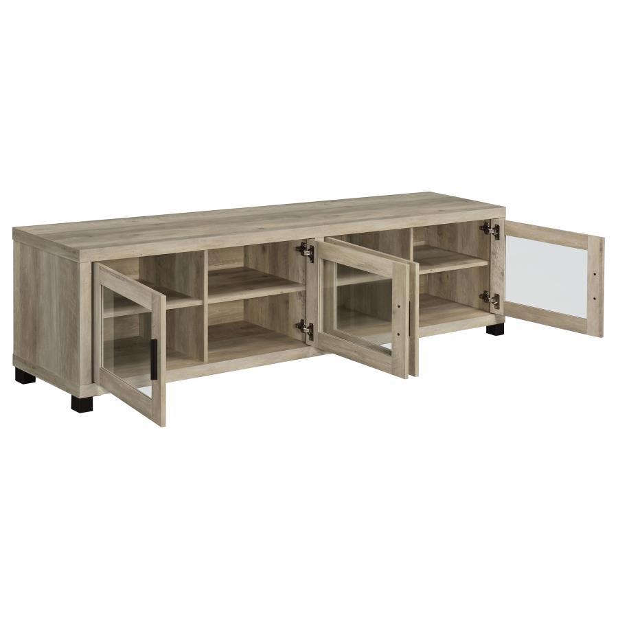 Sachin - 4-Door Engineered Wood TV Stand CoasterEssence