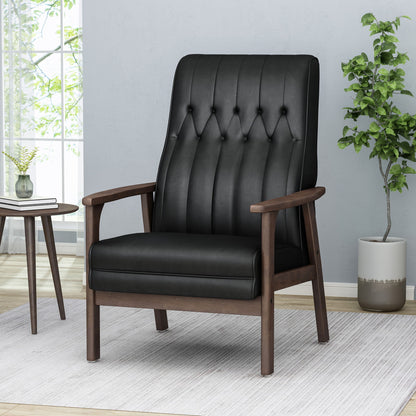 Mid Century Modern Upholstered Accent Chair Noble House
