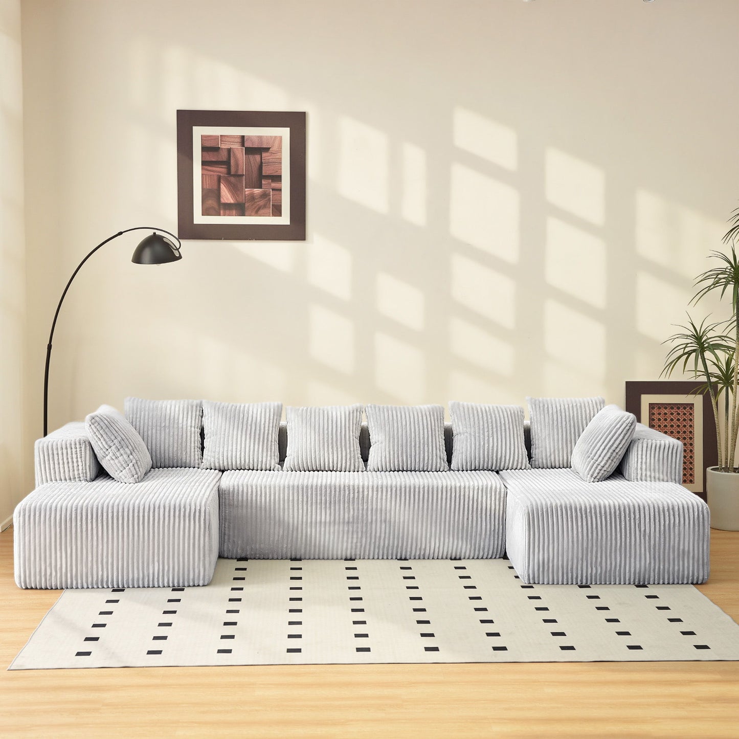 Modular U Shaped Sectional Sofa Home Essentials