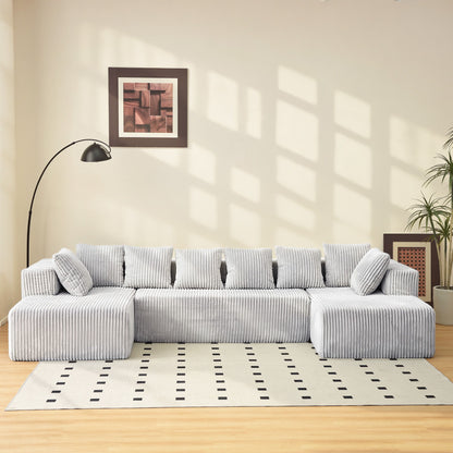 Modular U Shaped Sectional Sofa Home Essentials
