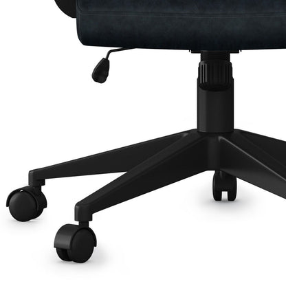 Brewer - Swivel Office Chair - Distressed Blue Simpli-Home