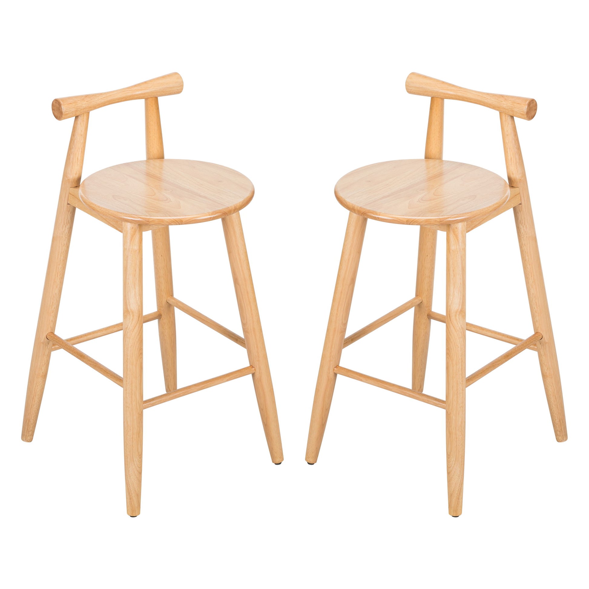 Grove - Indoor Barstool (Set of 2) - Natural Noble House