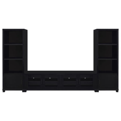 Jupiter - 3 Piece Entertainment Center TV Stand - Black Coaster Fine Furniture