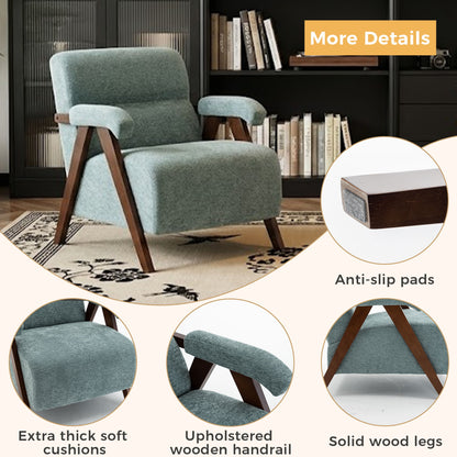 Modern Accent Chair With Tufted Armchair For Reading Room Home Essentials