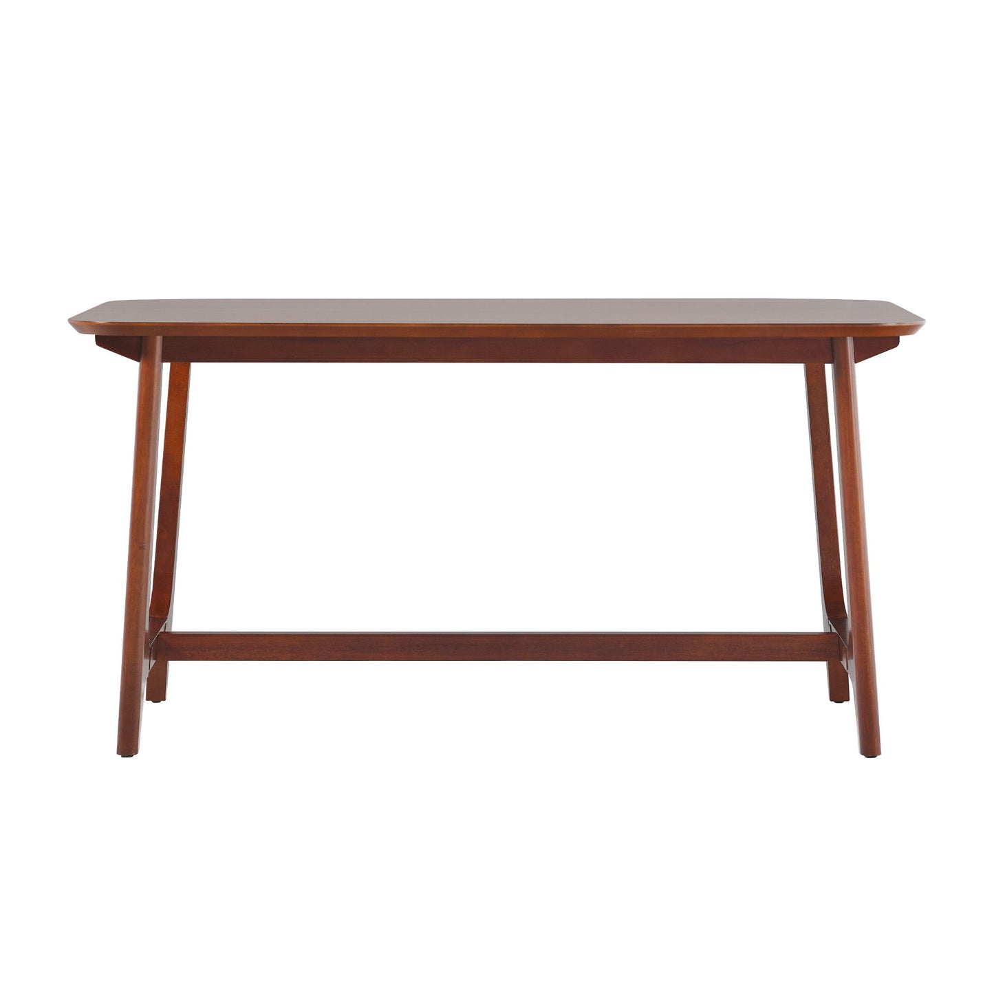 Mid-Century Modern Dining Table With Trestle Base Walker Edison