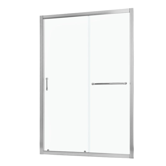 Single Sliding Bypass Shower Door, Tempered Glass Enclosure Daily Nest