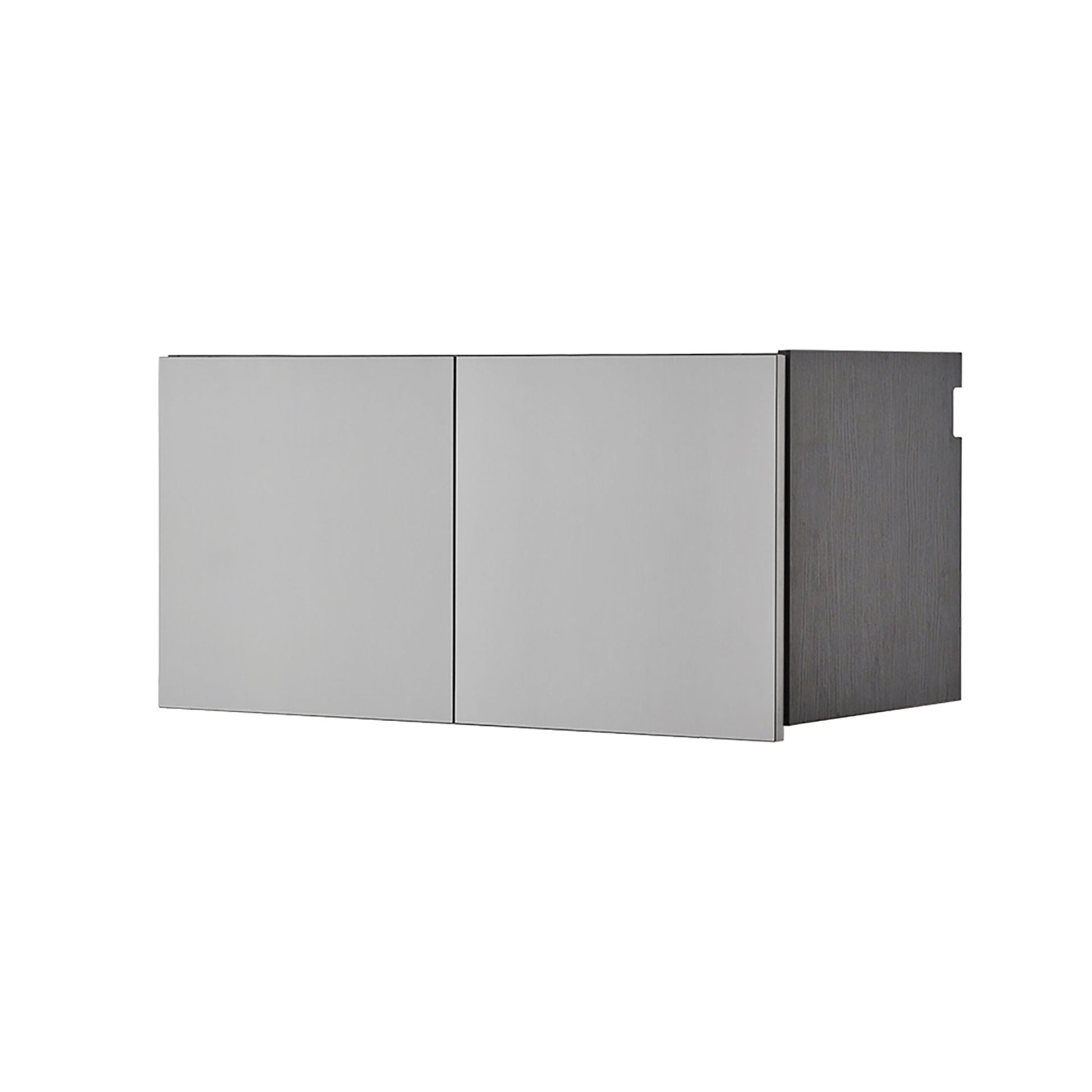 Astro Series - Metal Wall Storage Cabinet With Soft Closing Drawers - Metallic Gray Daily Nest