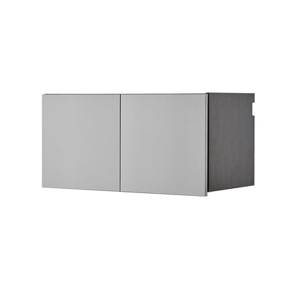 Astro Series - Metal Wall Storage Cabinet With Soft Closing Drawers - Metallic Gray Daily Nest