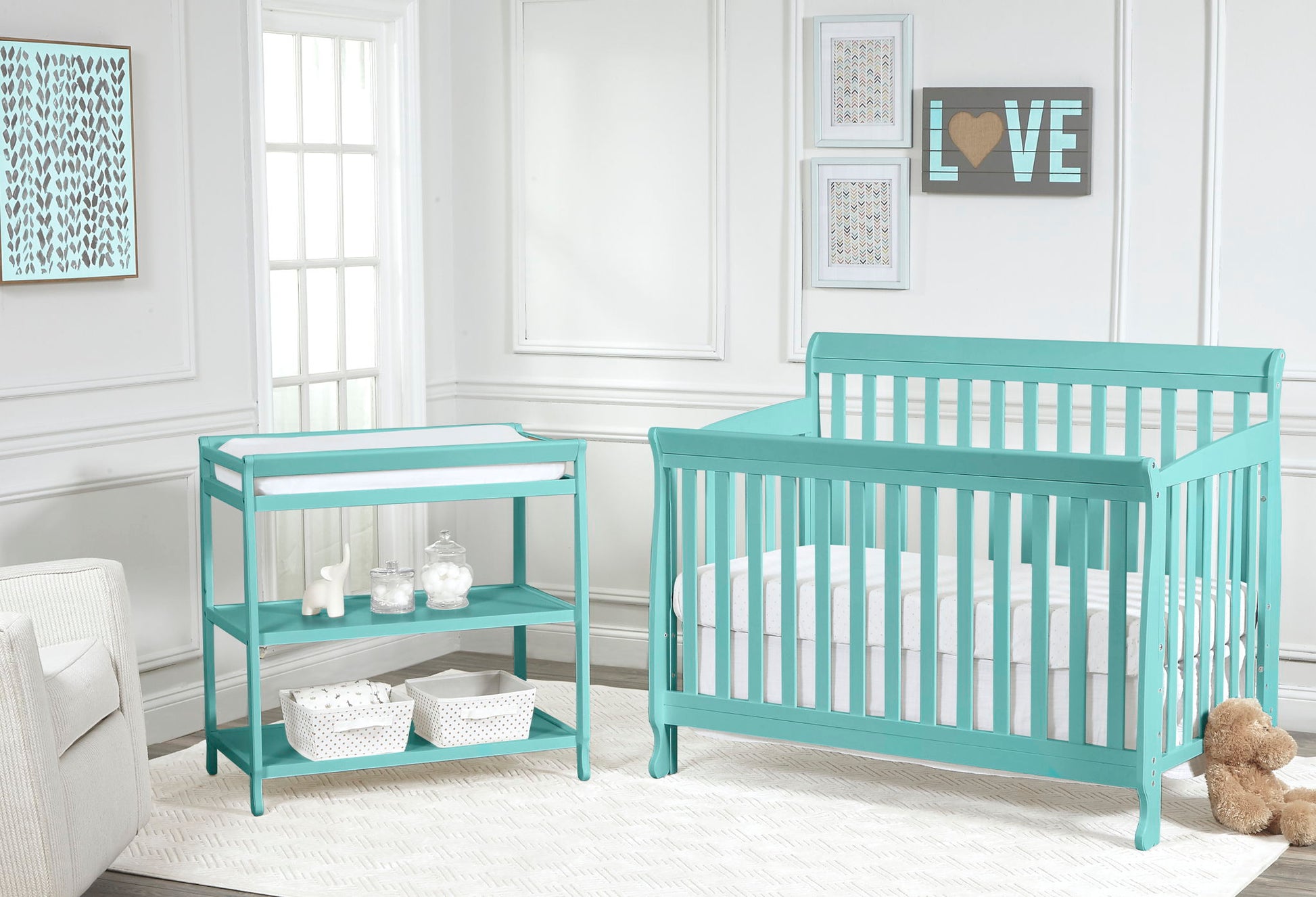 Riley - 4-in-1 Convertible Crib Suite Bebe