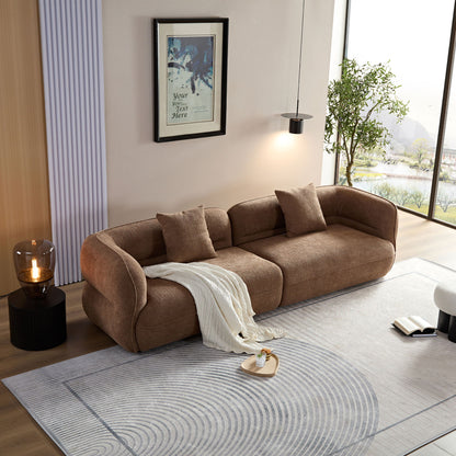 Sectional Sofa With Durable Fabric, Solid Wood Frame, And High Density Sponge Fill Home Essentials