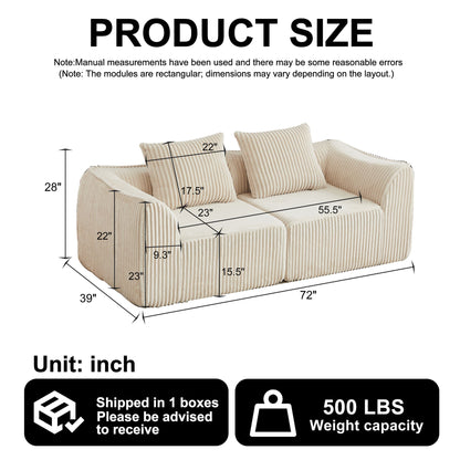 Minimalist Sofa With Curved Lines And Horn Shaped Throw Pillows Home Essentials