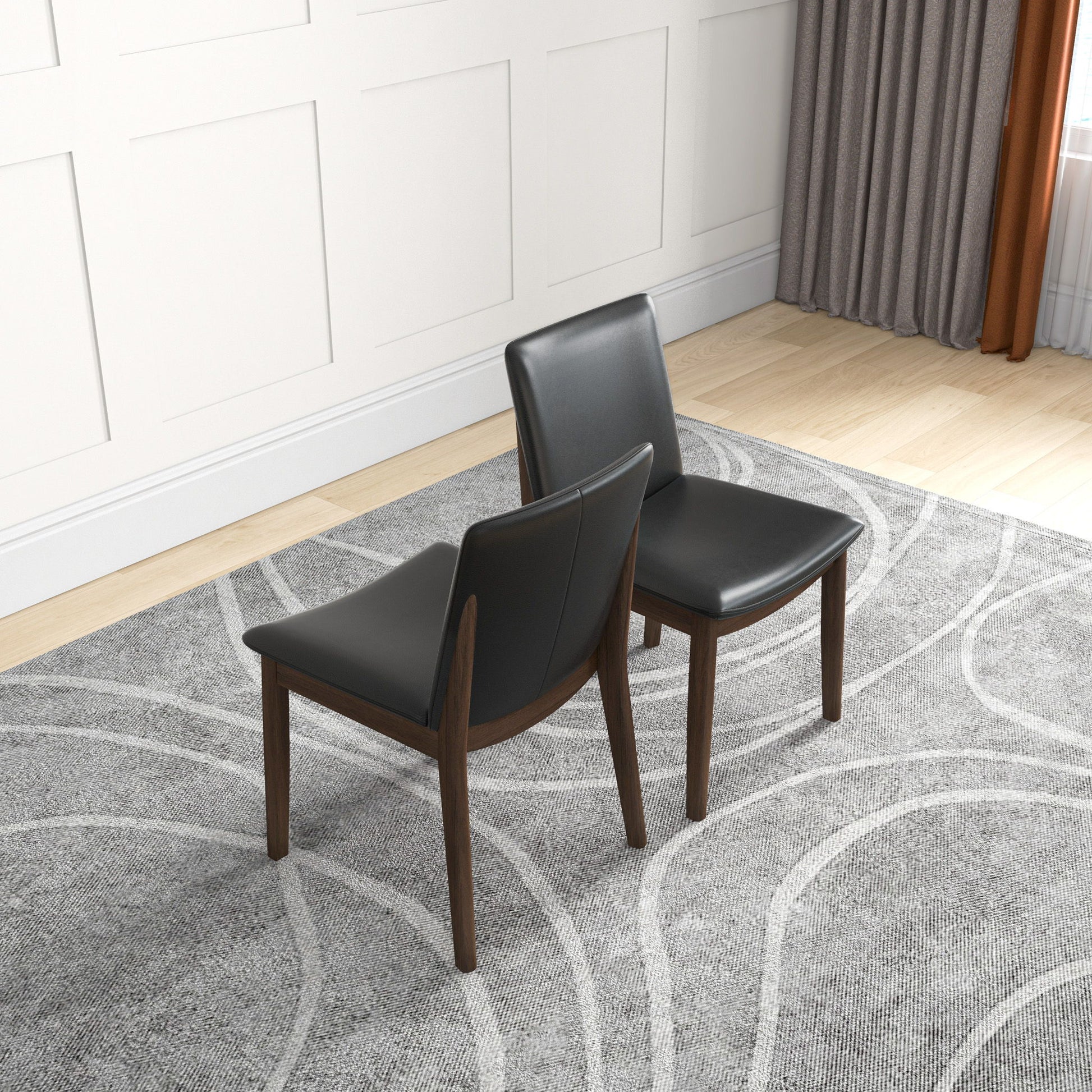 Laura - Mid-Century Modern Solid Wood Dining Chair (Set of 2) Ashcroft Furniture