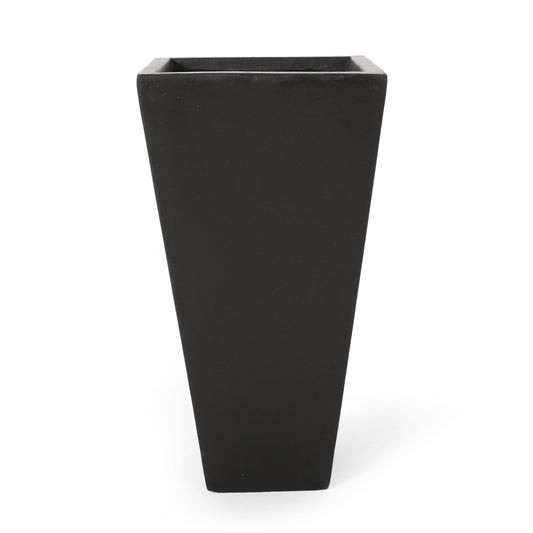 Outdoor Modern Cast Stone Planter Noble House