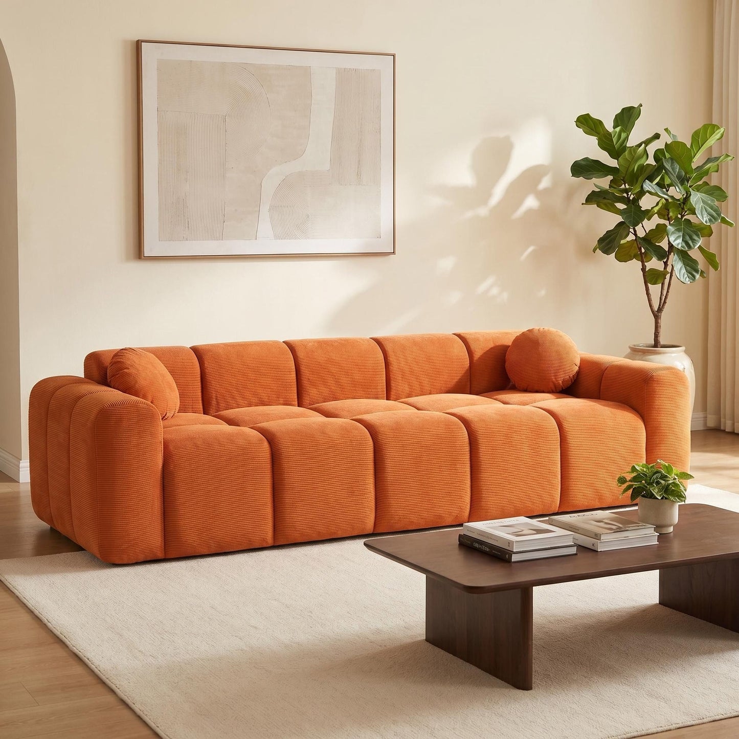 Extra Large Compression Sofa, Cloud Puff Couch For Living Room Home Essentials