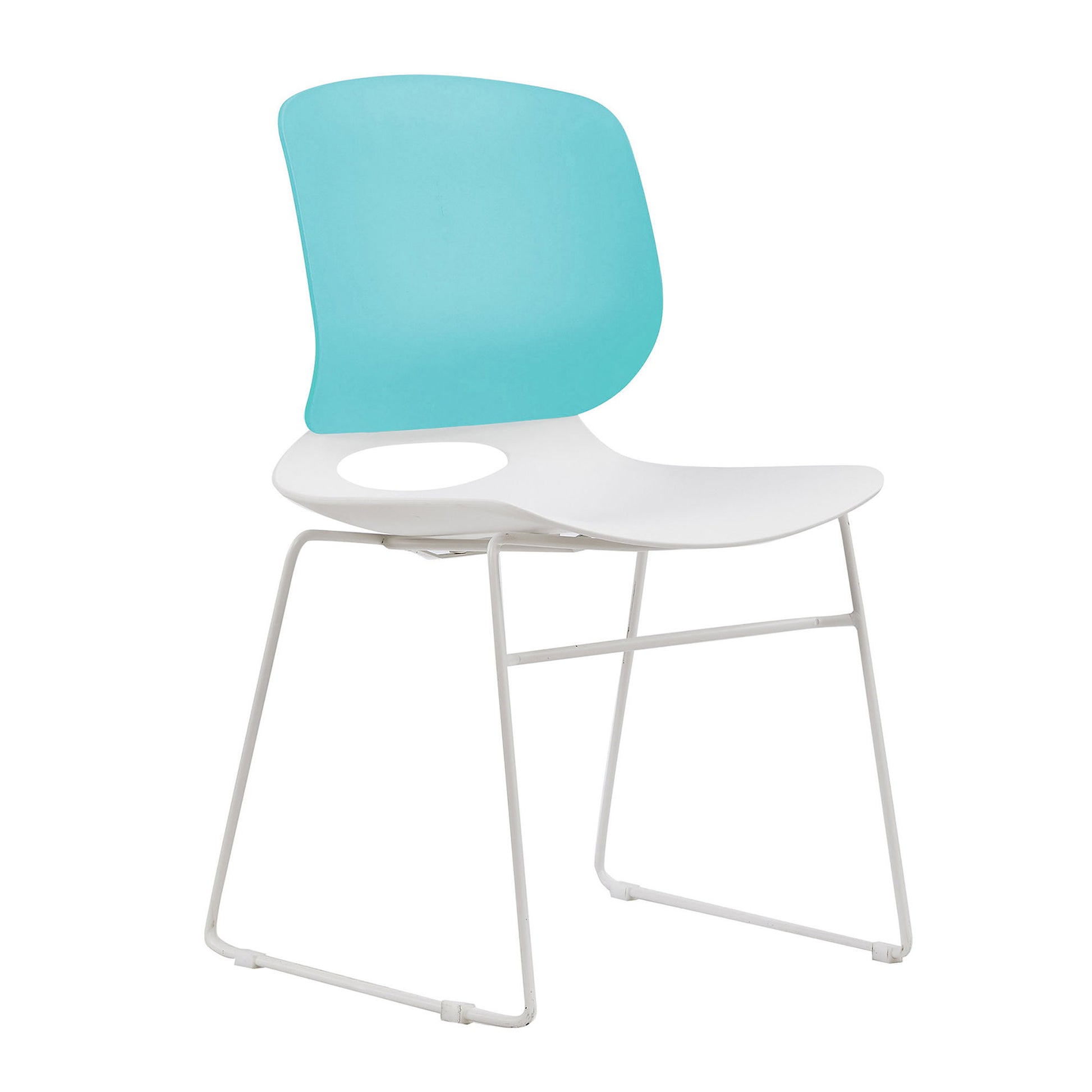 Ergonomic Backrest Stacking Chairs (Set of 4) Home Essentials