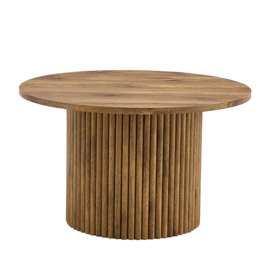 Modern Circular Coffee Table Cylindrical Design Home Essentials