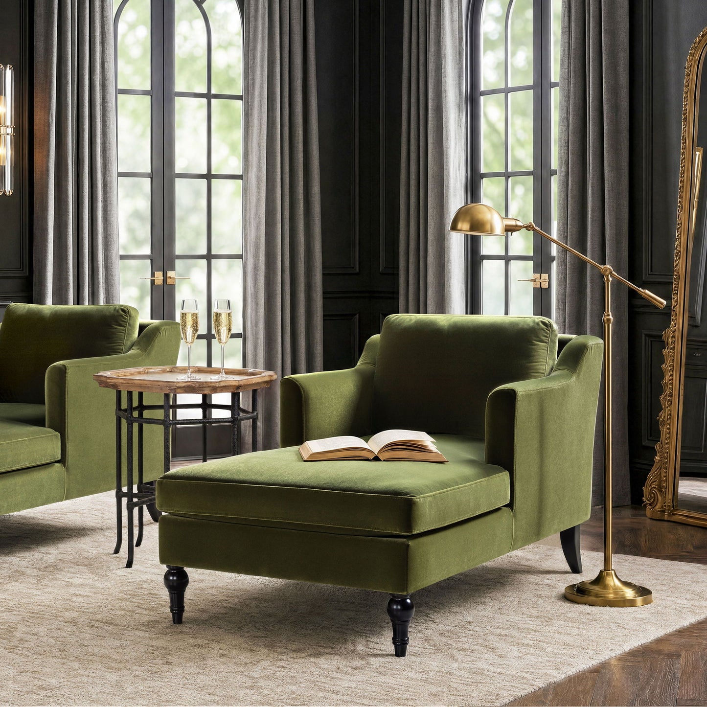 Josephine - Upholstered Chaise Lounge Jennifer Taylor Home