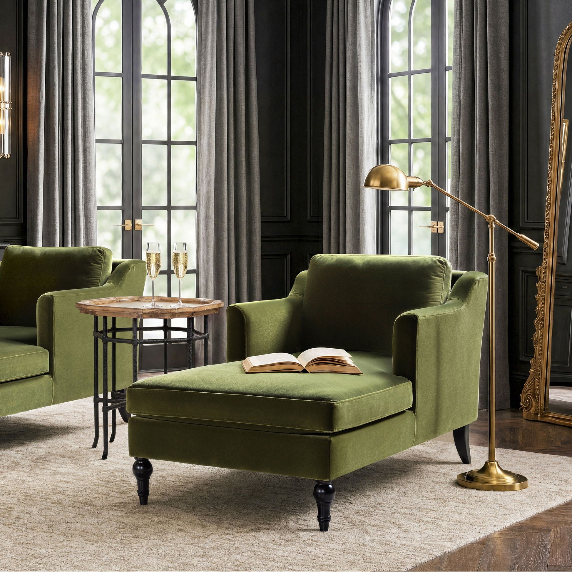 Josephine - Upholstered Chaise Lounge Jennifer Taylor Home