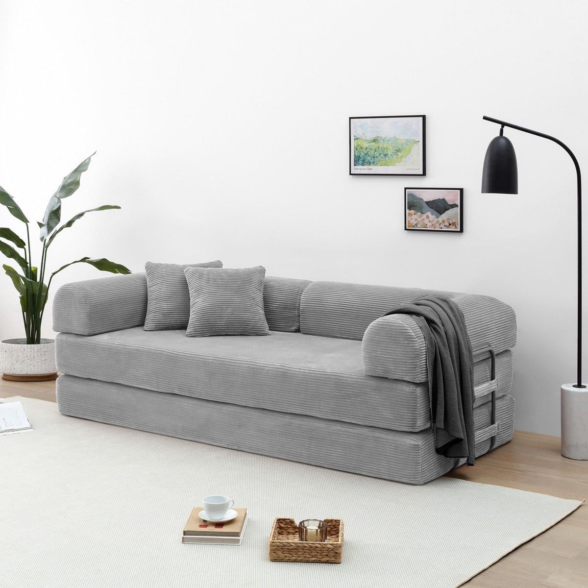 Convertible Foldable Floor Sofa Bed For Living Room Home Essentials