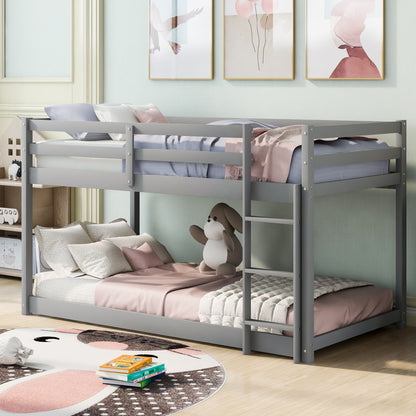 Floor Bunk Bed With Ladder Hearth and Haven