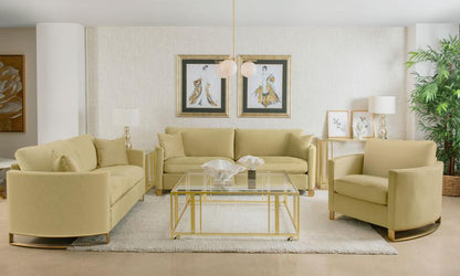 Corliss - Upholstered Arched Arm Sofa Set - Snoozhouse