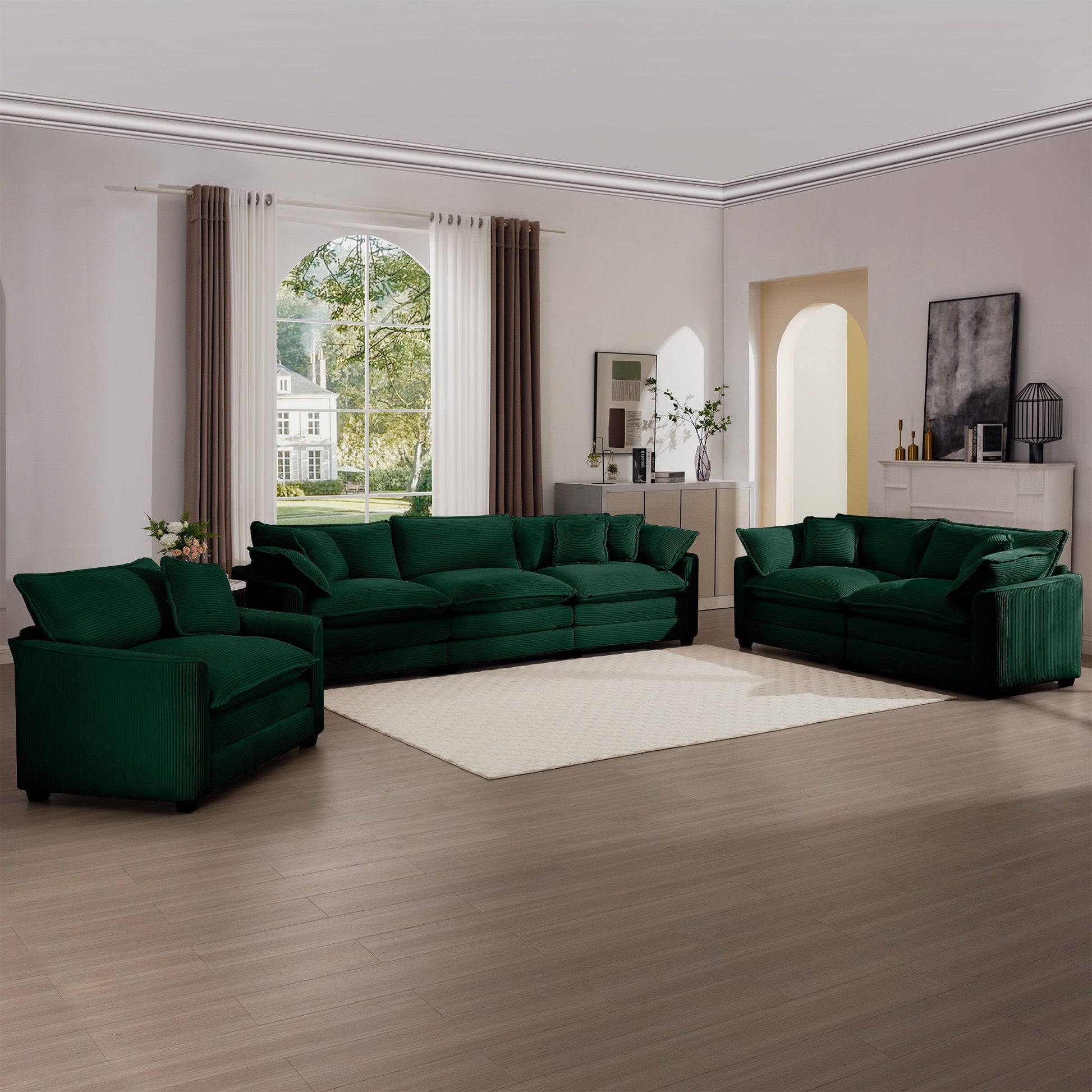 Elegant Oversized Sectional Sofa Set With Deep Seats And Flexible Layout Home Essentials