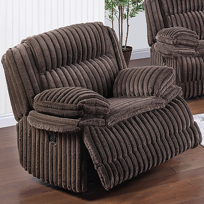 Contemporary Manual Motion Glider Recliner Chair With Padded Armrests And Smooth Rocking Function Home Essentials
