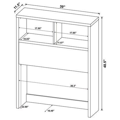 Geary - 3 Piece Bedroom Set With Bookcase Headboard Furniture Max