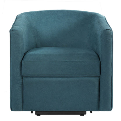 Power Lift Recliner Barrel Shape Reclining Chair With Footrest And Side Pocket Noble House